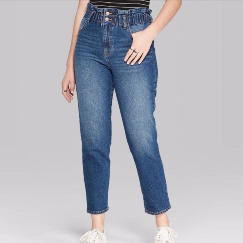 WILD FABLE • Women’s Paper Bag Denim Blue Jeans - Sz 0